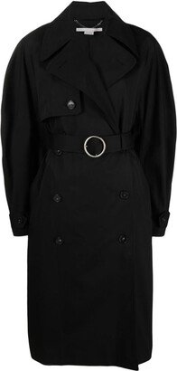 Trench coat with logo