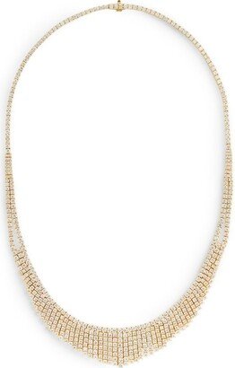 Yellow Gold And Diamond Mesh Selene Necklace