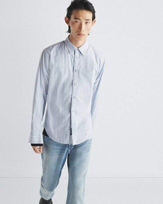 Fit 2 Engineered Cotton Stripe Oxford Shirt Relaxed Fit Button Down