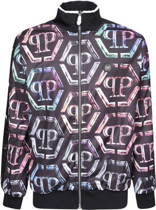 All-Over Printed Zip-Up Tracksuit