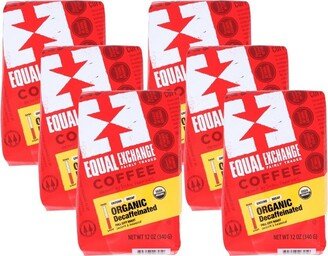 Equal Exchange Organic Decaffeinated Medium Roast Ground Coffee - Case of 6/12 oz