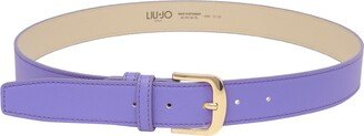 Logo Engraved Buckled Belt-AB