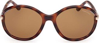 Round-Frame Sunglasses-AL