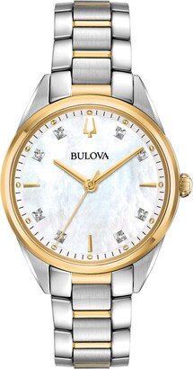 Ladies' Sutton Two-Tone Stainless Steel 3-Hand Quartz