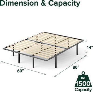 Priage by Black Metal and Wood SmartBase® Euro Slats Mattress Foundation