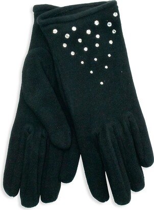 Crystal Embellished Gloves