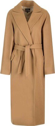 Belted Mid-Length Coat-AB