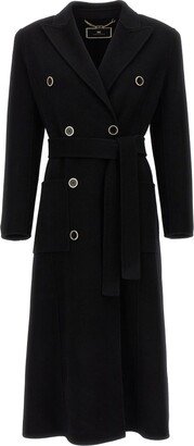 Double-Breasted Belted Coat-AW