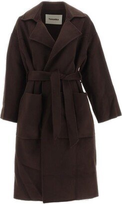 Long Sleeved Belted Coat-AB