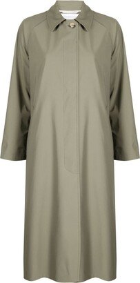 Long Raglan-Sleeves Coat