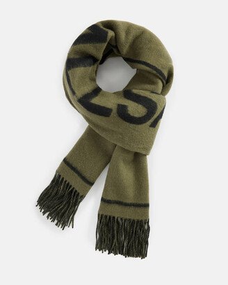 Underground Needle Punch Logo Wool Scarf-AA