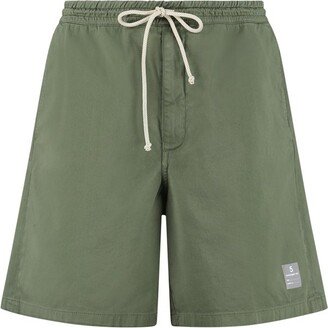 Logo Patch Drawstring Bermuda Shorts