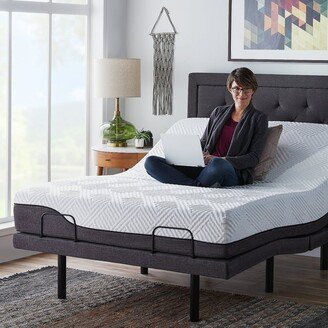 12-in. Hybrid Mattress and L300 Adjustable Bed Set