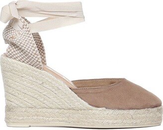 Wrap-Tie Wedge Espadrilles-AB