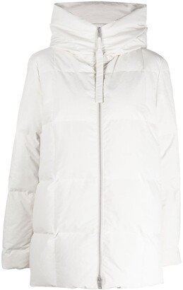 Padded Zip-Up Hooded Jacket-AB