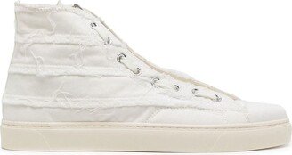 Zip-Up High-Top Sneakers-AA