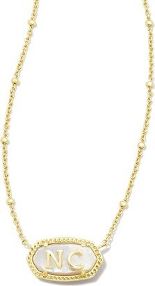 Elisa Gold North Carolina Necklace in Ivory Mother-of-Pearl