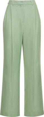 Cadar linen & viscose straight pants