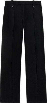 Straight-Leg Wool Trousers-AX