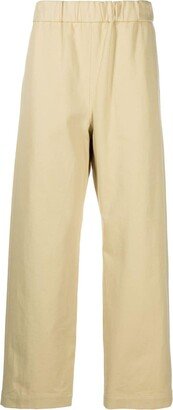 Elasticated-Waist Straight-Leg Trousers-AW