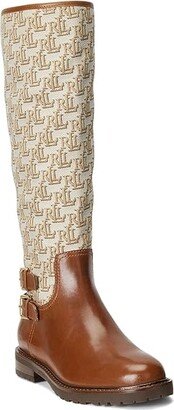 Emelie Tall Boot (Deep Saddle Tan/Khaki) Women's Boots