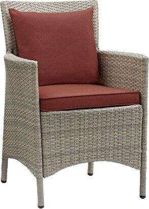 Bocabec Beige Patio Wicker Rattan Dining Armchair by Havenside Home