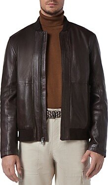 MacNeil Leather Bomber Jacket