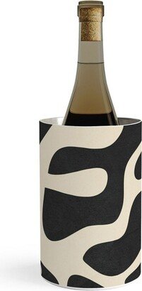 Nadja Minimalist Abstract Leaves 1 Wine Chiller