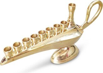 Jewish Chanukkah Hanukkah Menorah Nine Branch Aladin Lamp Shape