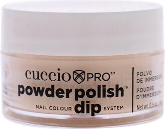 Pro Powder Polish Nail Colour Dip System - Flattering Peach by Cuccio Pro for Women - 0.5 oz Nail Powder