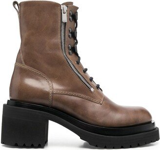 Fiore lace-up 70mm combat boots