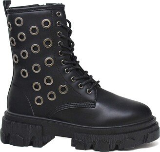 SANTY-18 Short Combat Boot With Eyelets