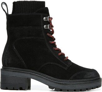 Chance Womens Leather Sock Insert Combat & Lace-up Boots