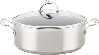 SteelShield Nonstick Stainless Steel Induction 7.5 Quart Stockpot with Lid