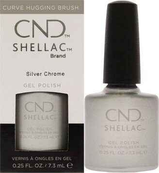 Shellac Nail Color - Silver Chrome by for Women - 0.25 oz Nail Polish