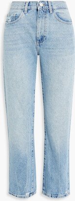 Emilie cropped high-rise straight-leg jeans