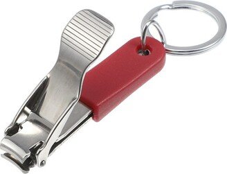 Unique Bargains Stainless Steel ABS Nail Clippers Portable Nail Clipper Kit for Nail Care Silver Tone Red 1 Pc