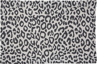 Safari Leopard Print Placemat Set - Black