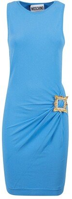 Embellished Sleeveless Gathered Dress