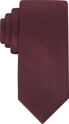 Men's Micro-Grid Solid Tie