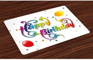 Birthday Place Mats, Set of 4