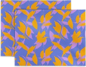 Marta Barragan Camarasa Botanical leaves simple LAV Set of 2 Placemats