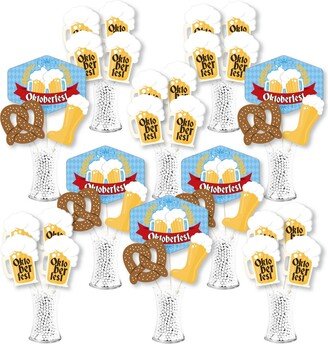 Big Dot Of Happiness Oktoberfest - German Beer Festival Centerpiece Showstopper Table Toppers - 35 Pc