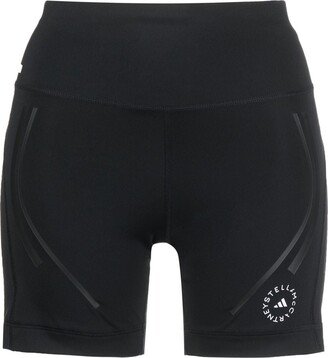 Panelled Logo-Print Performance Shorts