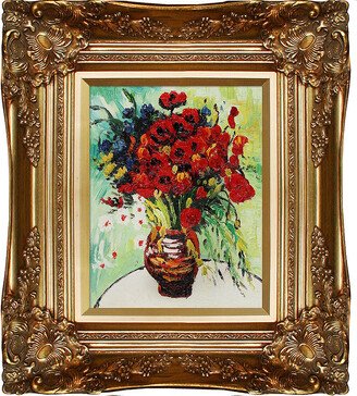 Overstock Art Vase With Daisies And Poppies By Vincent Van Gogh