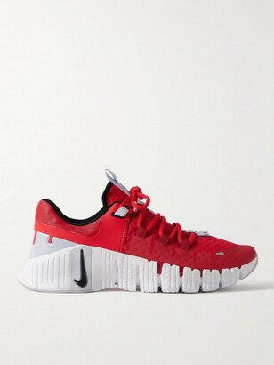 Nike Training Free Metcon 5 Rubber-Trimmed Mesh Sneakers