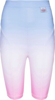 x Evian gradient-effect bermuda shorts