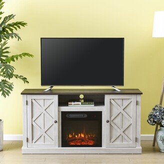 FESTIVO Cozy 54 in. TV Stand for TVs up to 60 in. w/ Electric Fireplace