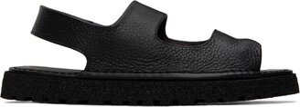 Black Gomme Sanpomice Sandals-AA