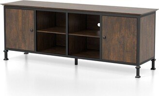 Kelson Multi Storage TV Stand for TVs up to 80 Medium Weathered Oak - HOMES: Inside + Out